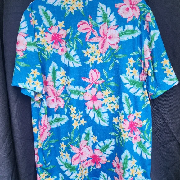 Mens Lands' End Polo Hawaiian shirt - Picture 4 of 5